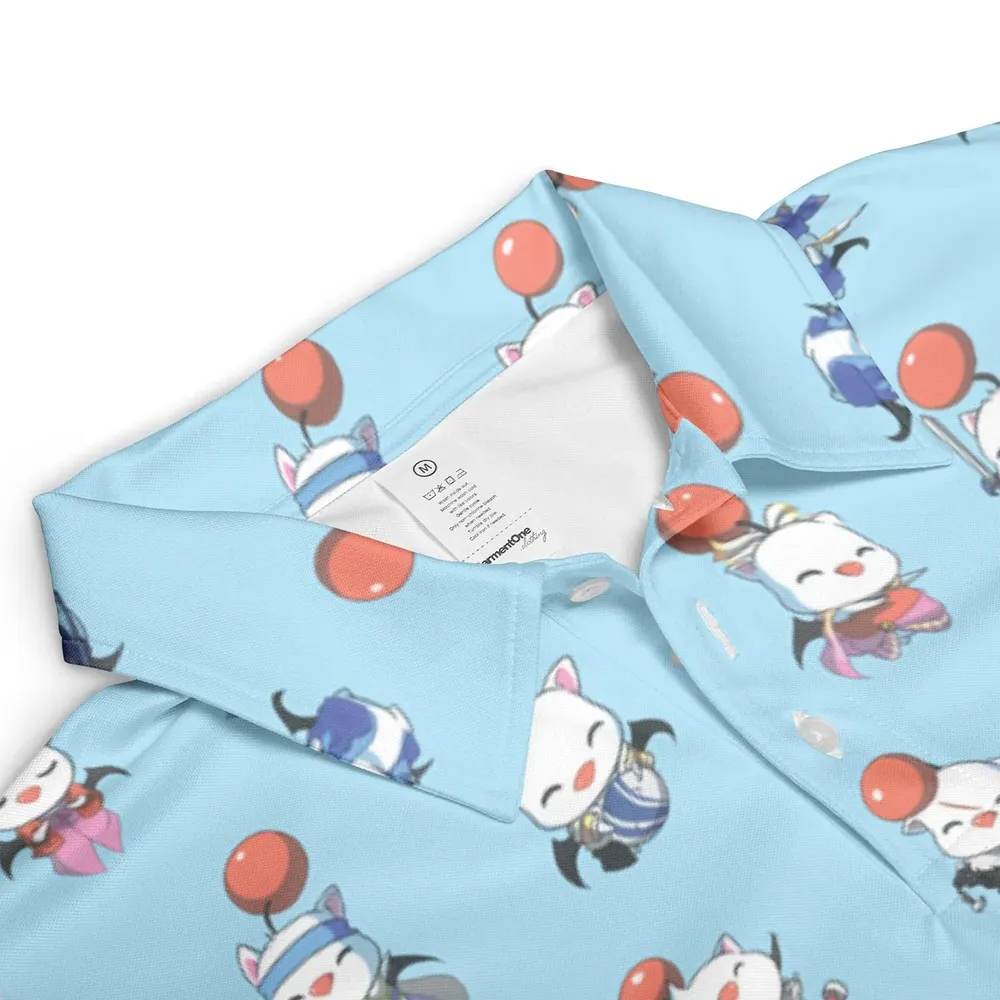 Cute Moogle Final Fantasy AOP Men/Women Polo Shirt - 3