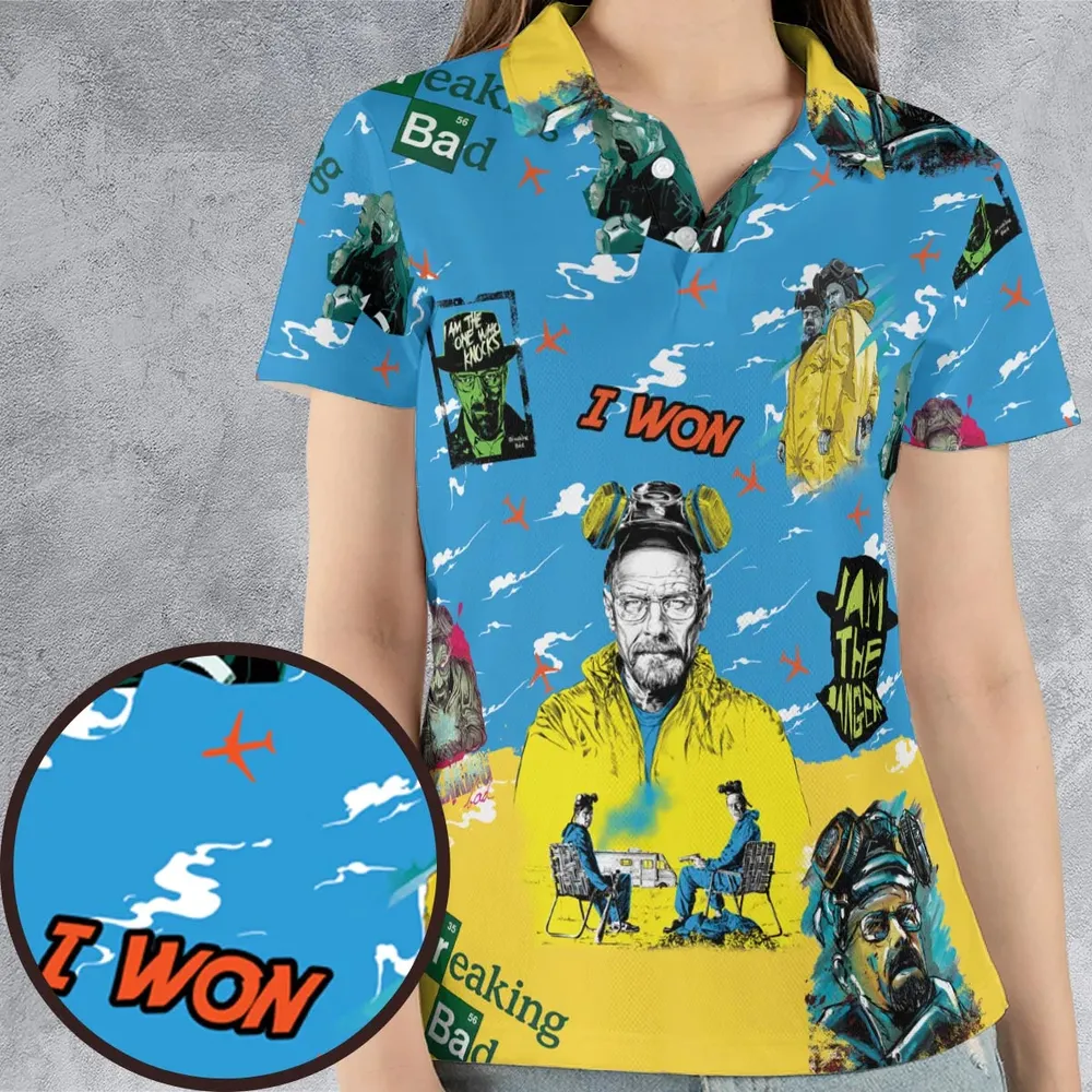 Cooking Meth Breaking Bad AOP Men/Women Polo Shirt - 4