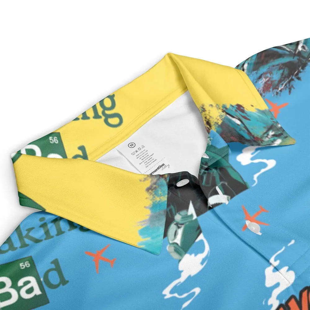 Cooking Meth Breaking Bad AOP Men/Women Polo Shirt - 3