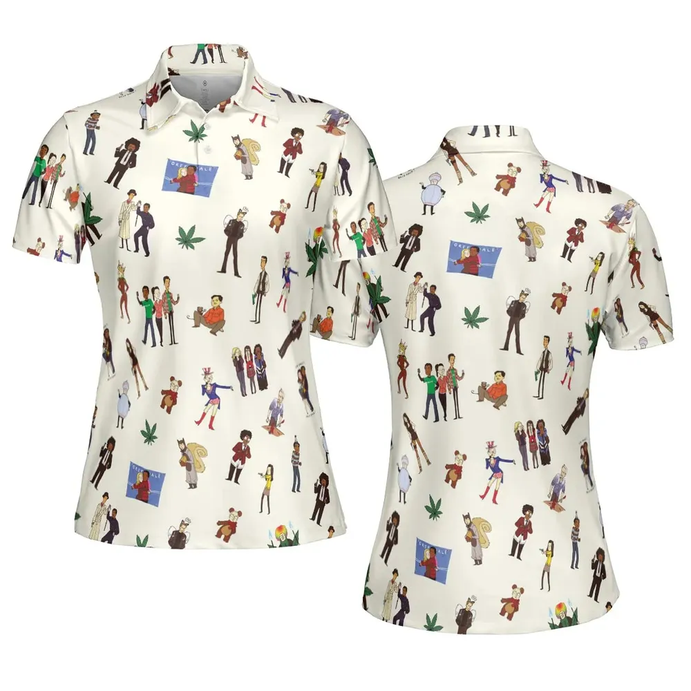 Community Characters Costumes Pattern AOP Men/Women Polo Shirt - 5