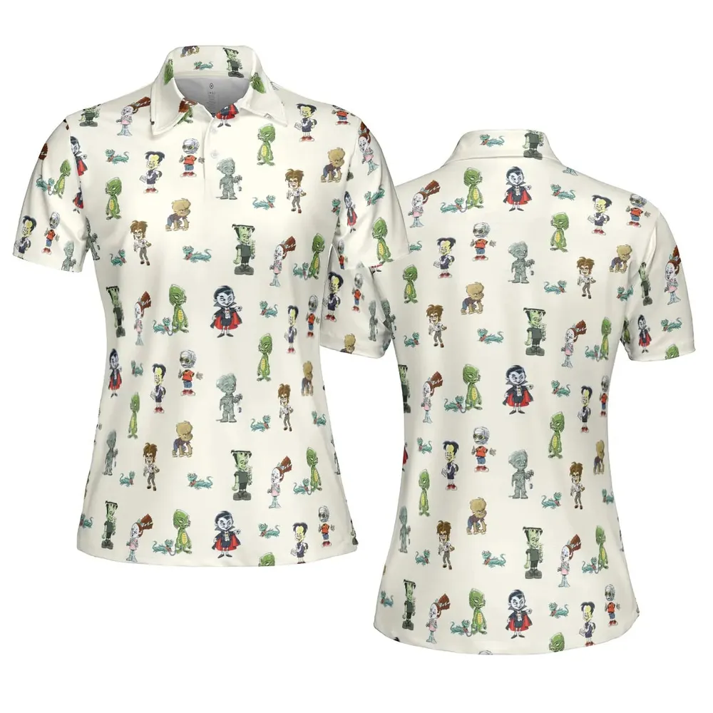 Classic Universal Monster Babies AOP Men/Women Polo Shirt - 5