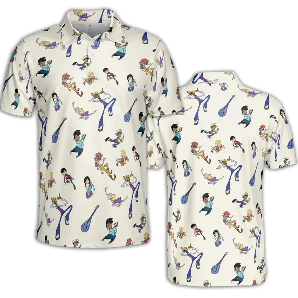 Class Of 3000 Characters Pattern AOP Men/Women Polo Shirt - 2