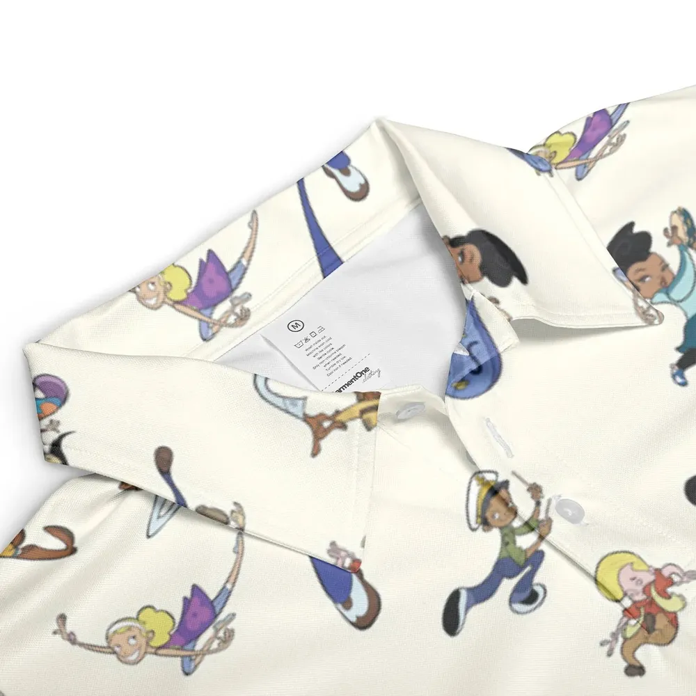 Class Of 3000 Characters Pattern AOP Men/Women Polo Shirt - 3