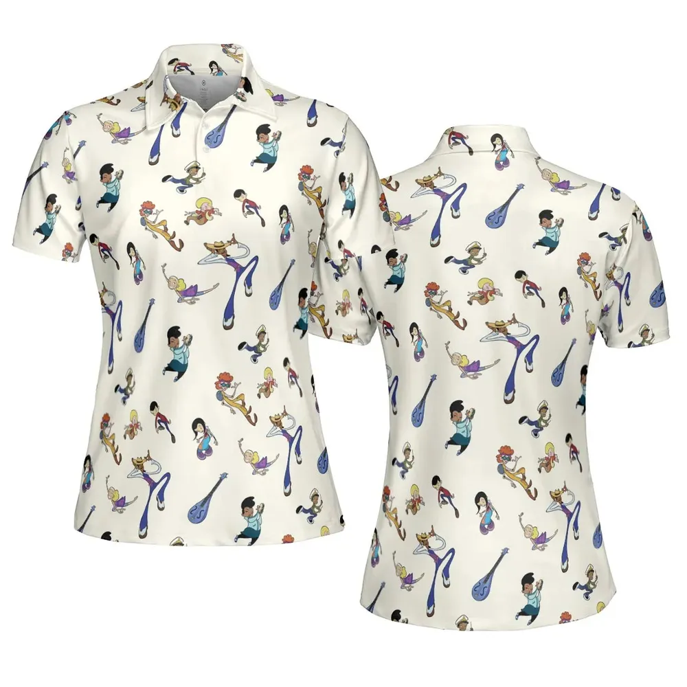 Class Of 3000 Characters Pattern AOP Men/Women Polo Shirt - 5