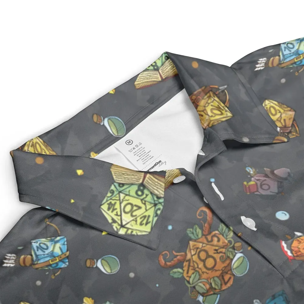 Class Dices DND Pattern AOP Men/Women Polo Shirt - 3