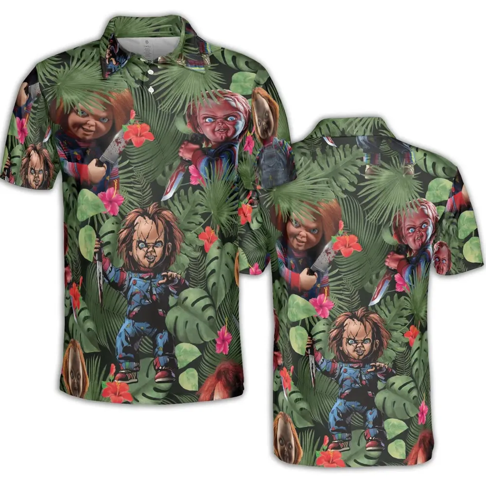 Chucky Just Wanna Have Fun AOP Men/Women Polo Shirt - 2