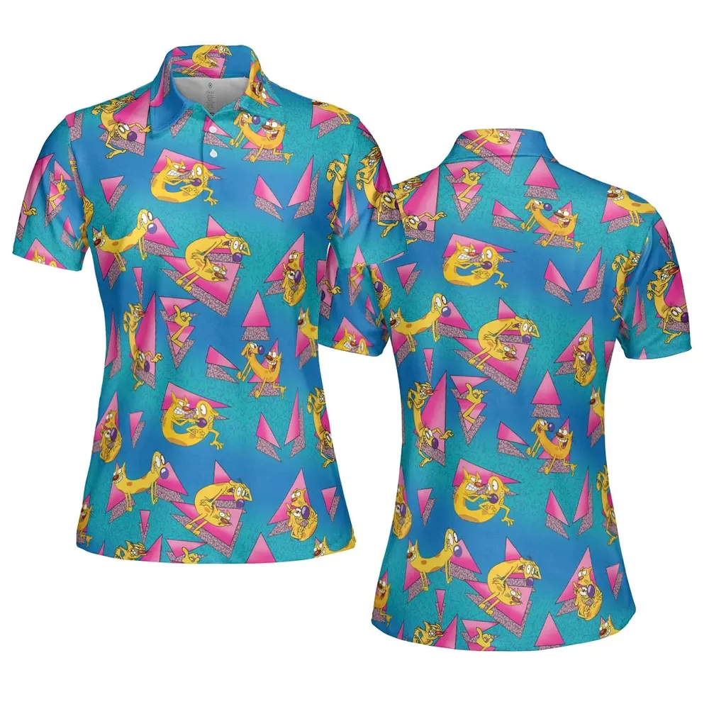 CatDog Nickelodeon Pattern AOP Men/Women Polo Shirt - 5