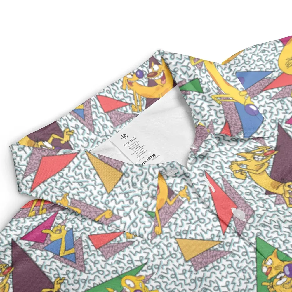 Catdog 90s Cartoon Pattern AOP Men/Women Polo Shirt - 3