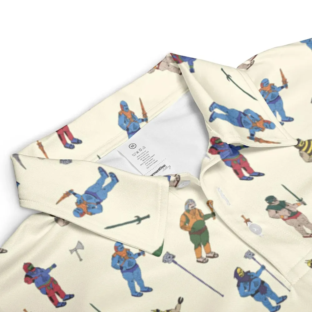 Carl In Masters Of The Universe Pattern AOP Men/Women Polo Shirt - 3