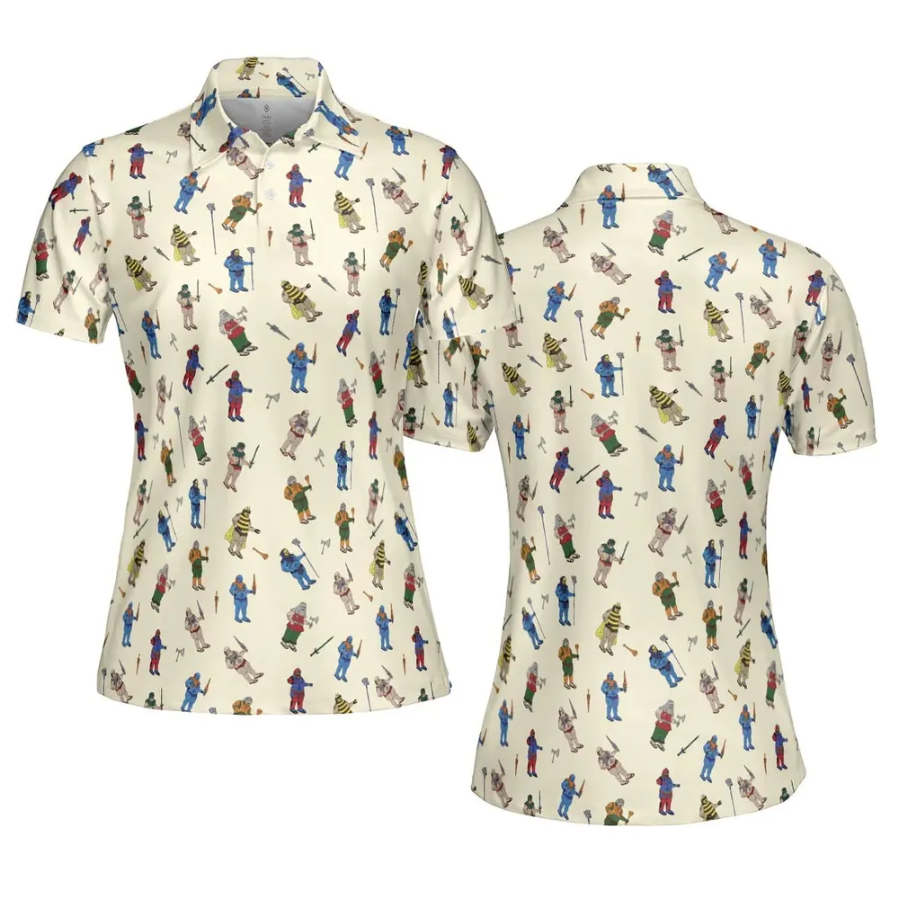 Carl In Masters Of The Universe Pattern AOP Men/Women Polo Shirt - 5