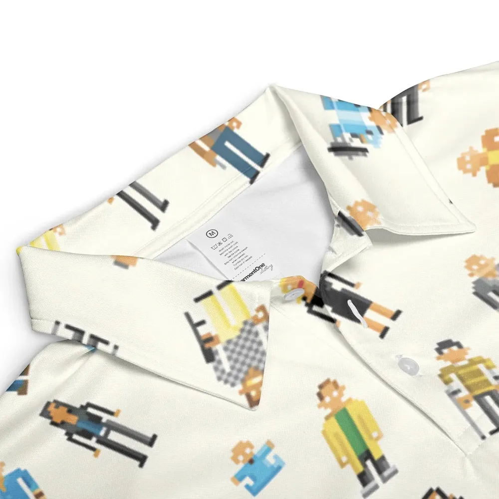 Breaking Bad in Pixels Pattern AOP Men/Women Polo Shirt - 3