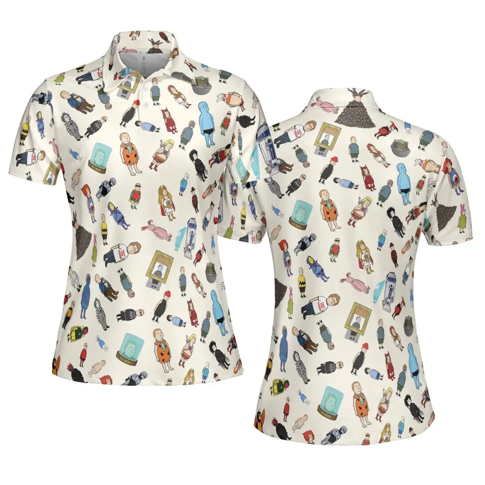 Bobby Hill King Of The Hill Pattern AOP Men/Women Polo Shirt - 5