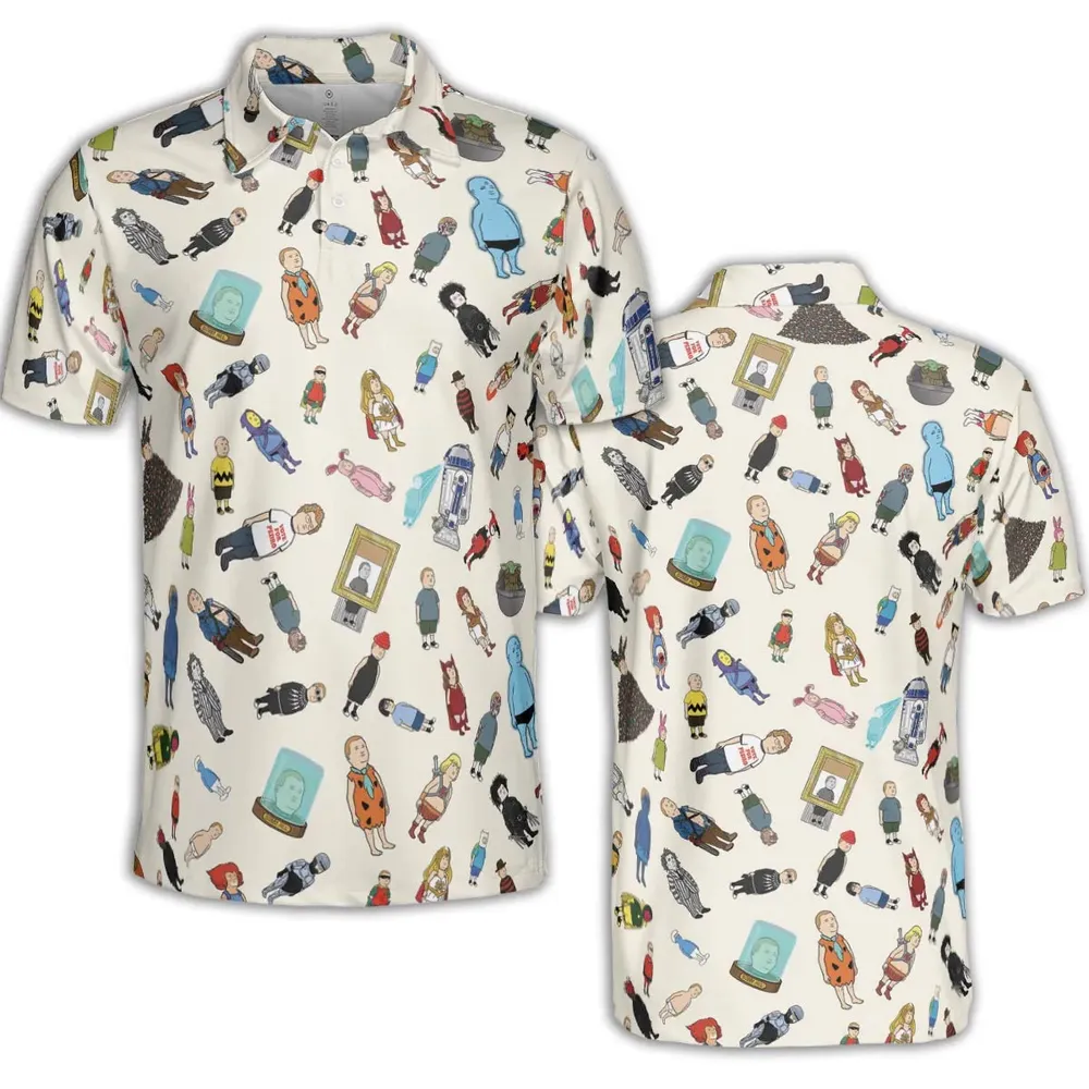 Bobby Hill King Of The Hill Pattern AOP Men/Women Polo Shirt - 2