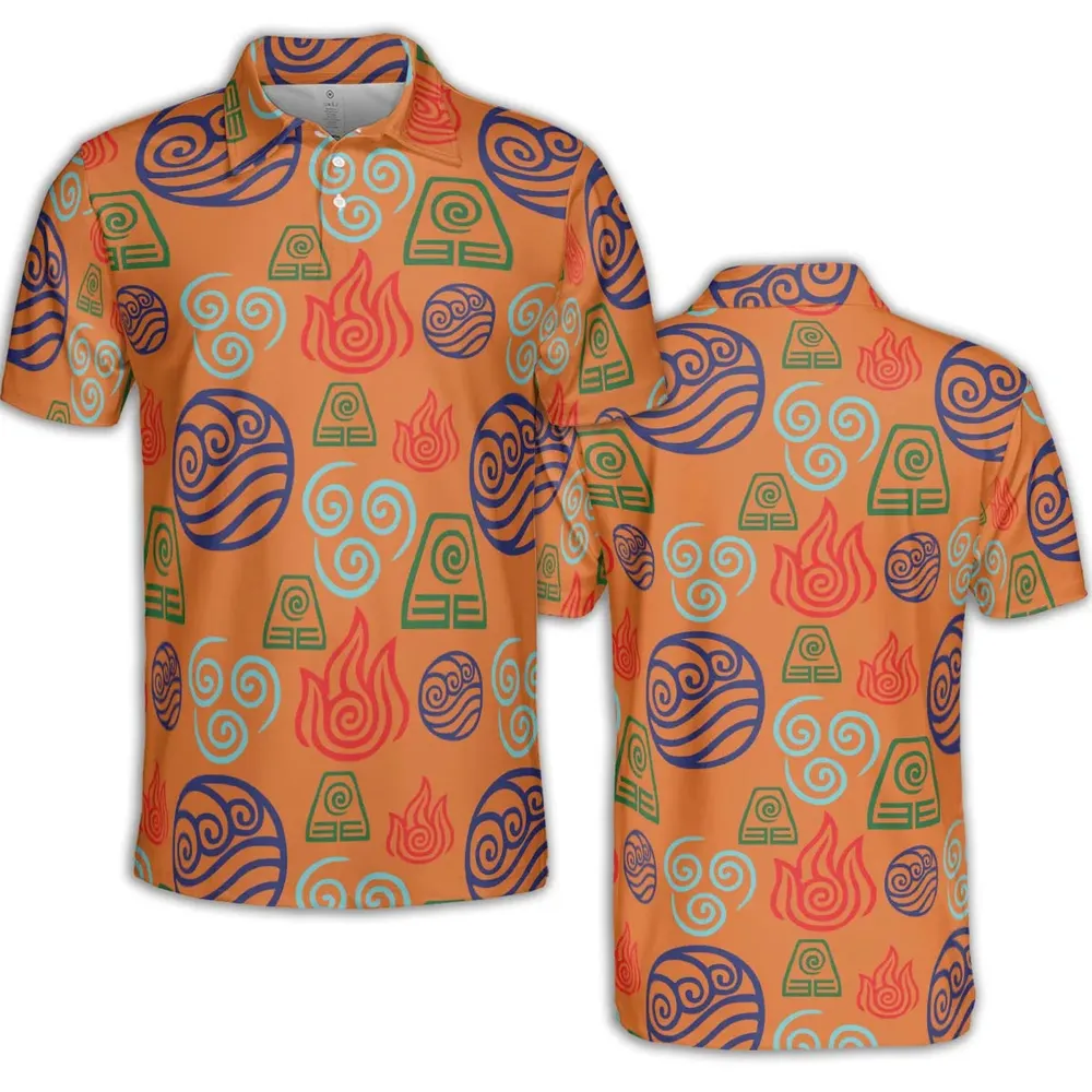 Bending Elements Avatar Button Up AOP Men/Women Polo Shirt - 2