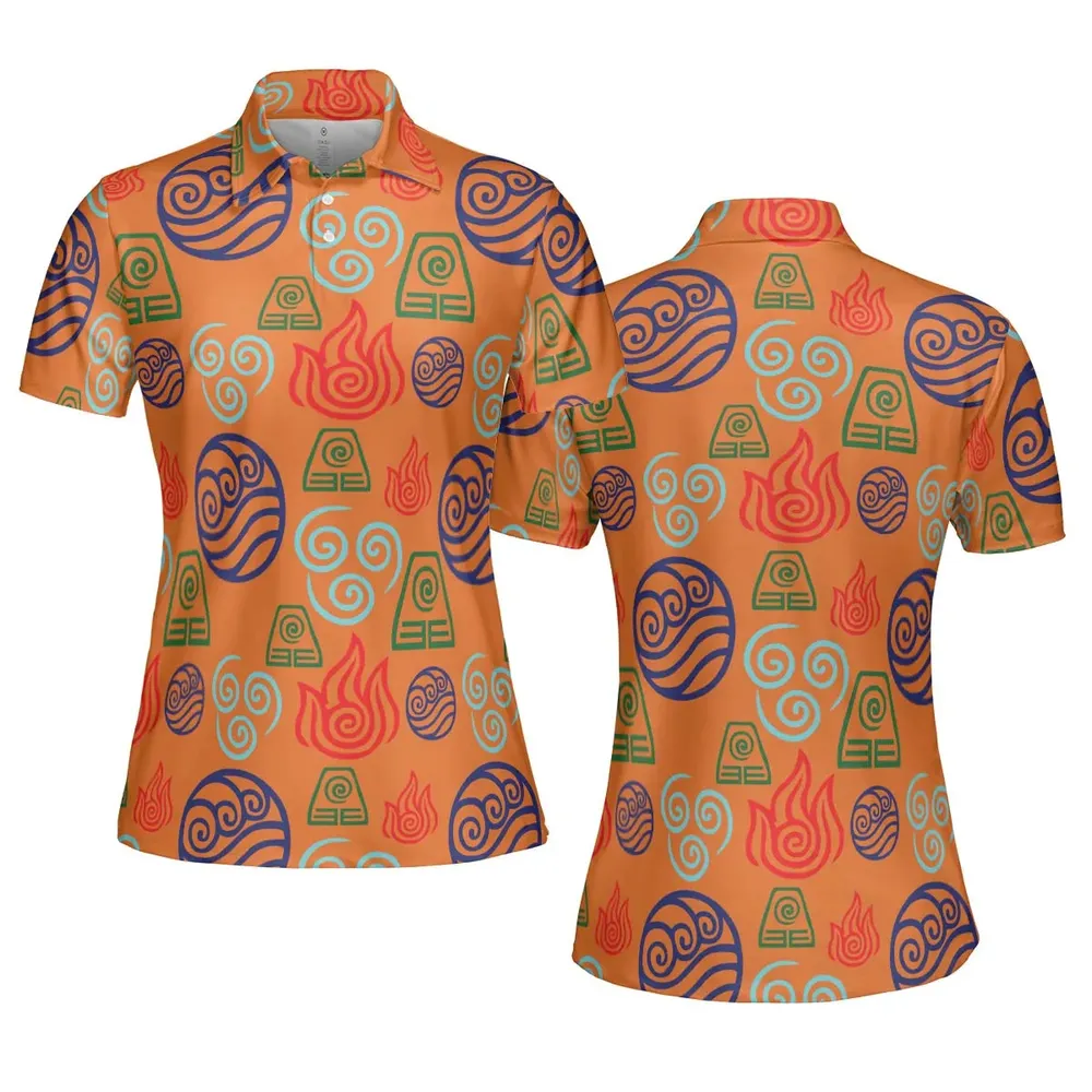 Bending Elements Avatar Button Up AOP Men/Women Polo Shirt - 5