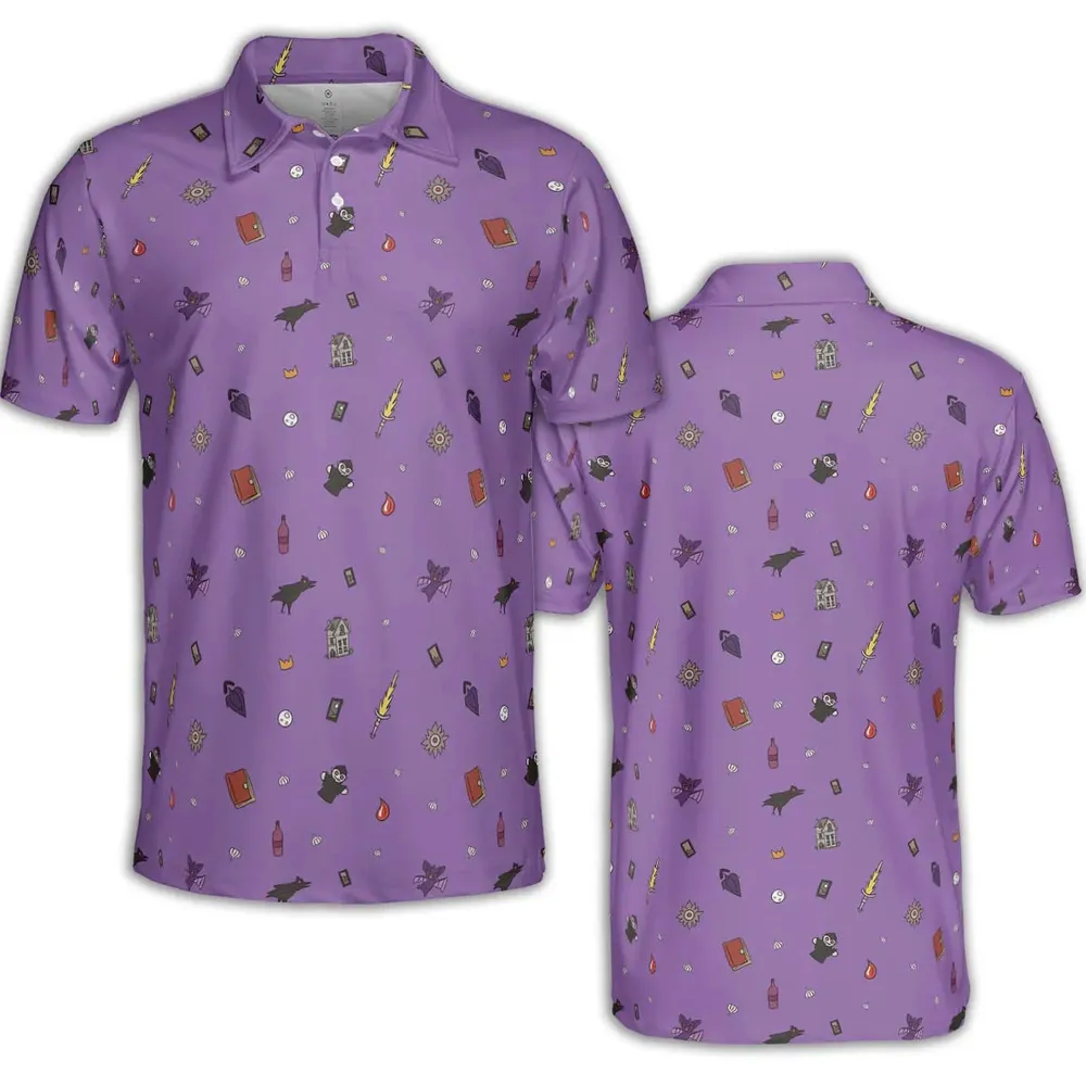 Barovia Dungeons and Dragons Pattern AOP Men/Women Polo Shirt - 2