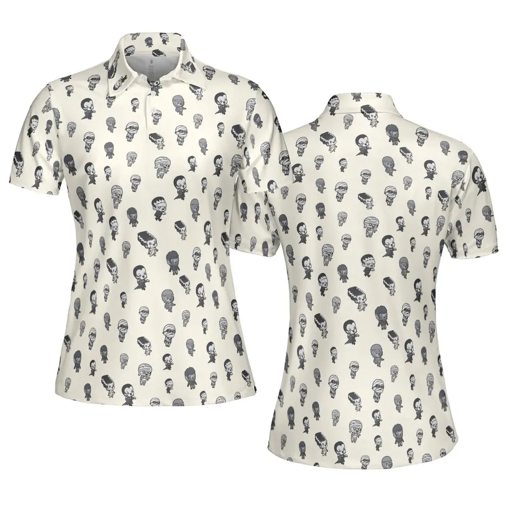 Baby Monsters Pattern AOP Men/Women Polo Shirt - 5