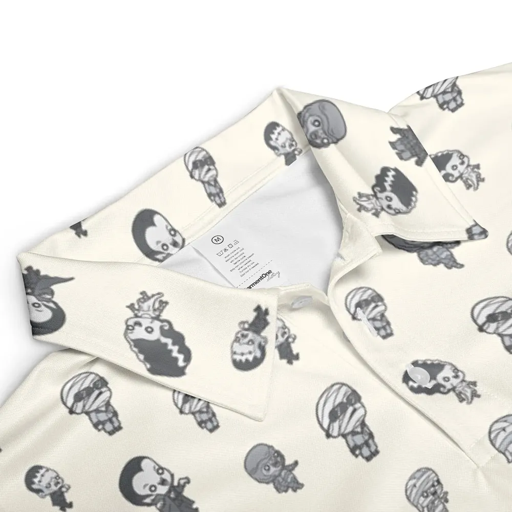 Baby Monsters Pattern AOP Men/Women Polo Shirt - 3