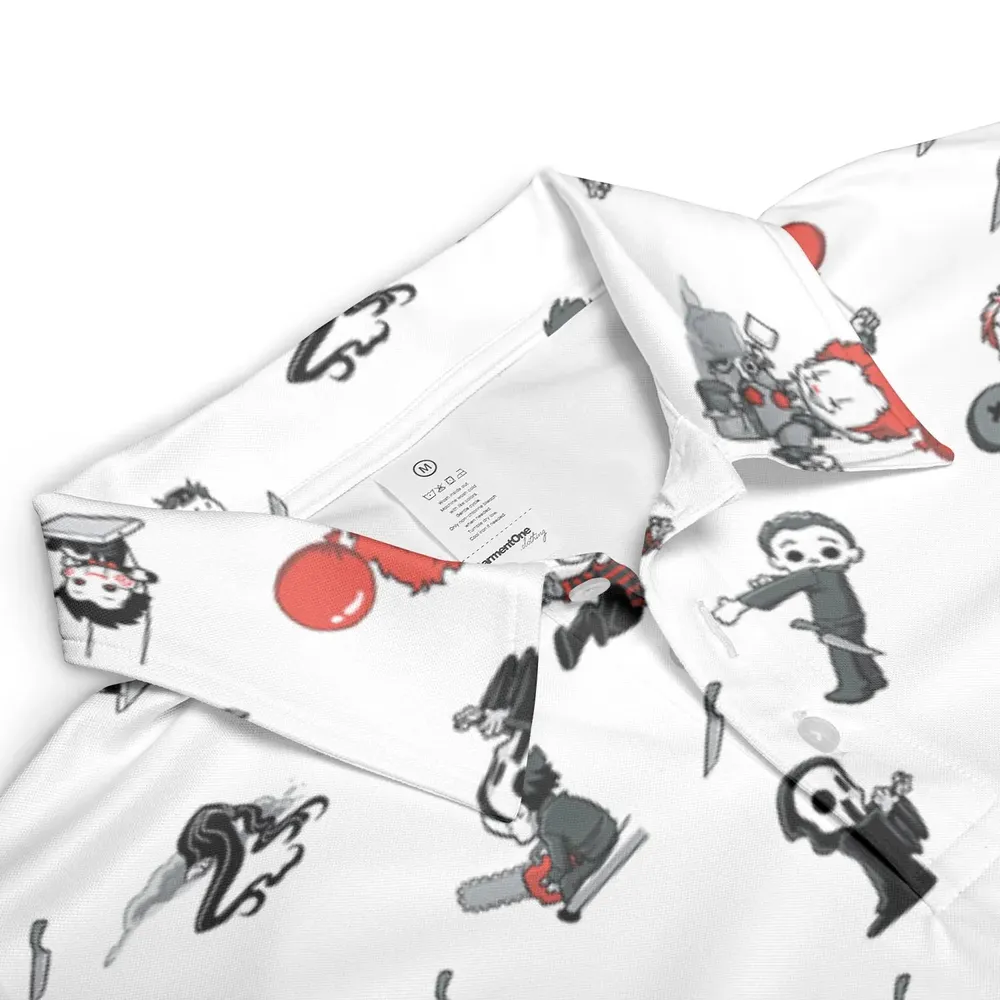 Baby Horror Characters Pattern AOP Men/Women Polo Shirt - 3