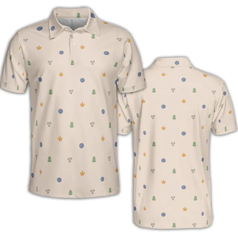 Avatar The Last Airbender Four Elements Pattern AOP Men/Women Polo Shirt - 2