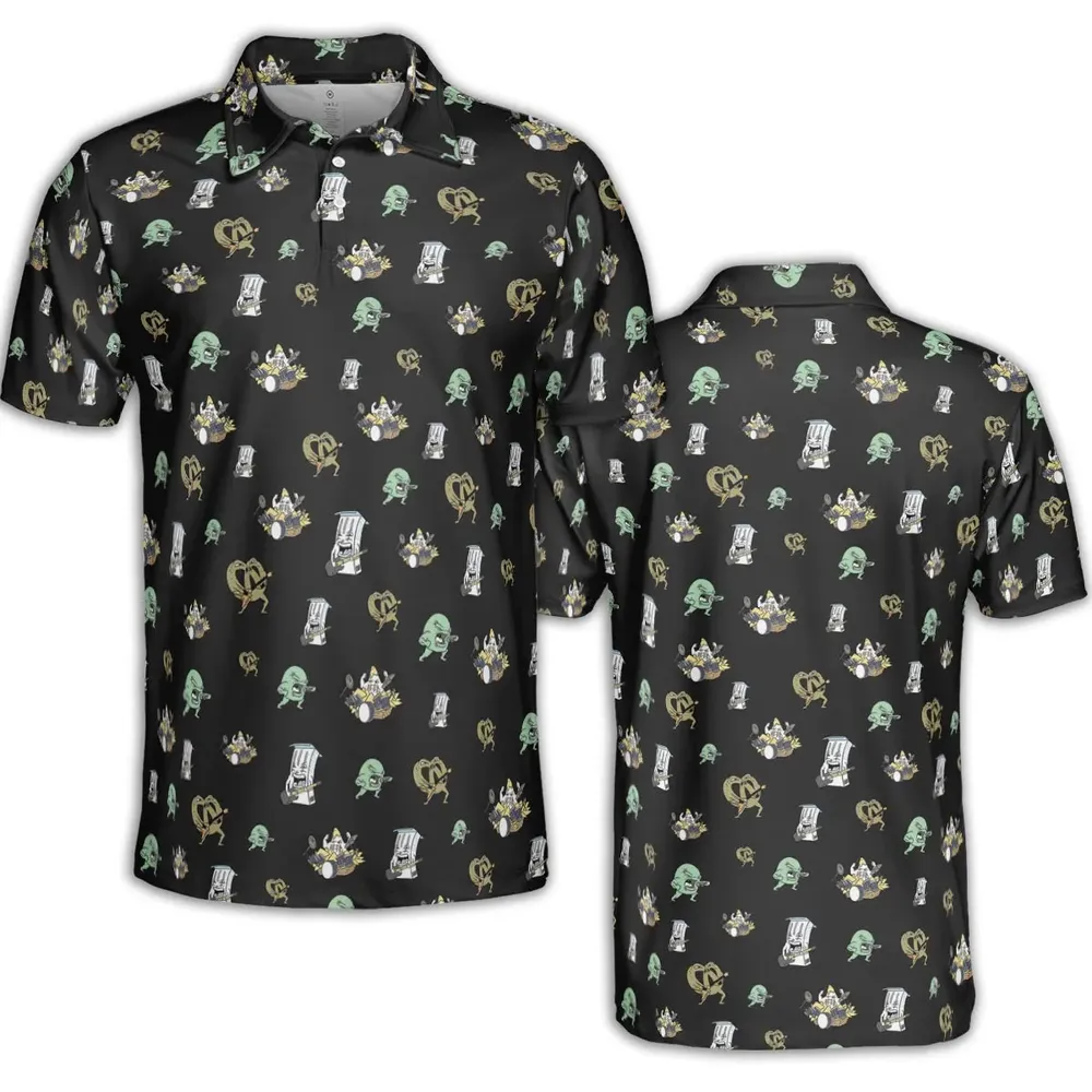 Aqua Teen Hunger Force Pattern AOP Men/Women Polo Shirt - 2
