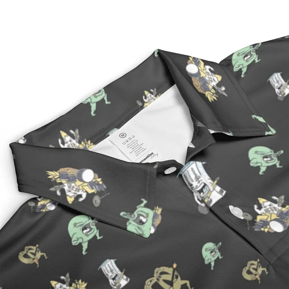 Aqua Teen Hunger Force Pattern AOP Men/Women Polo Shirt - 3