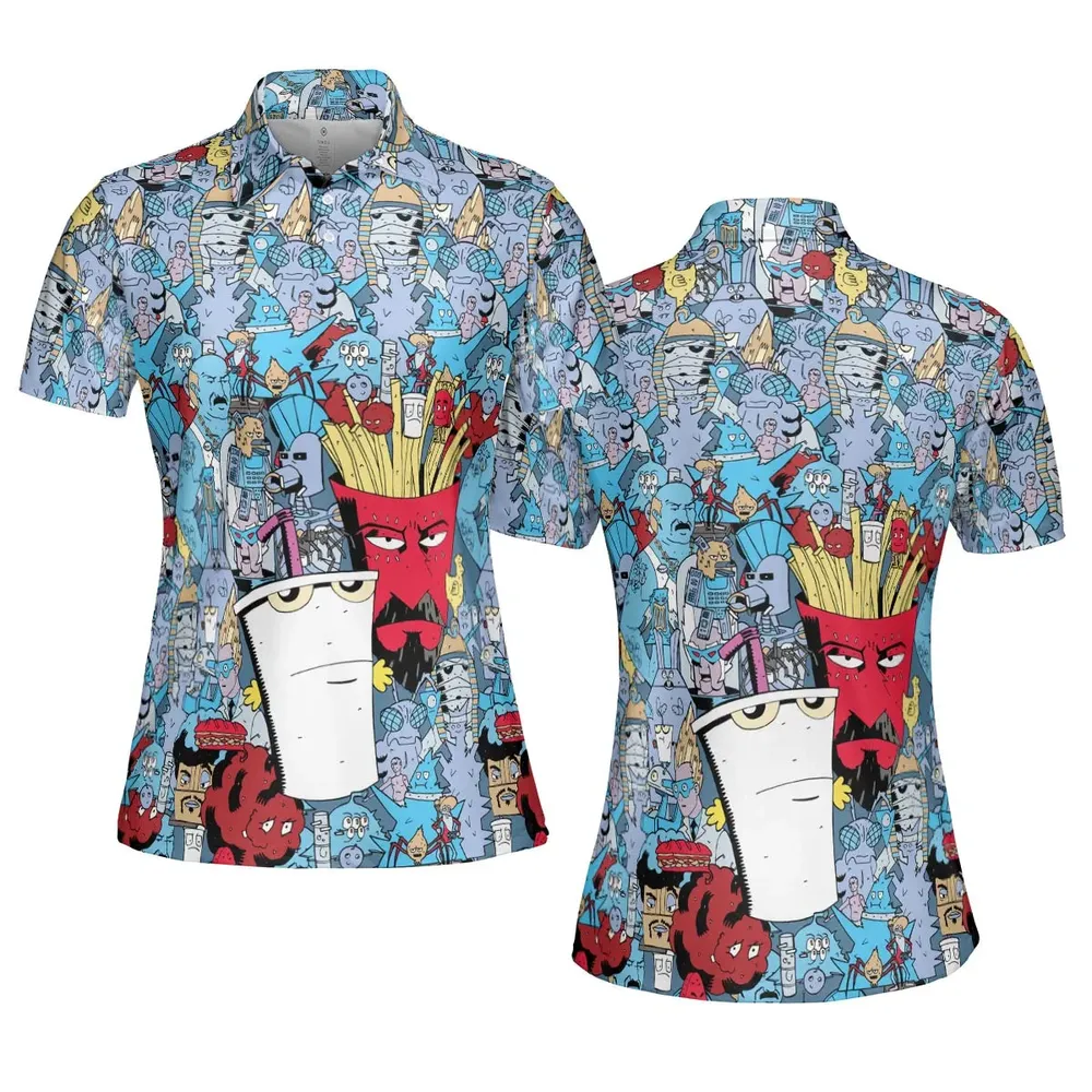 Aqua Teen Hunger Force AOP Men/Women Polo Shirt - 5