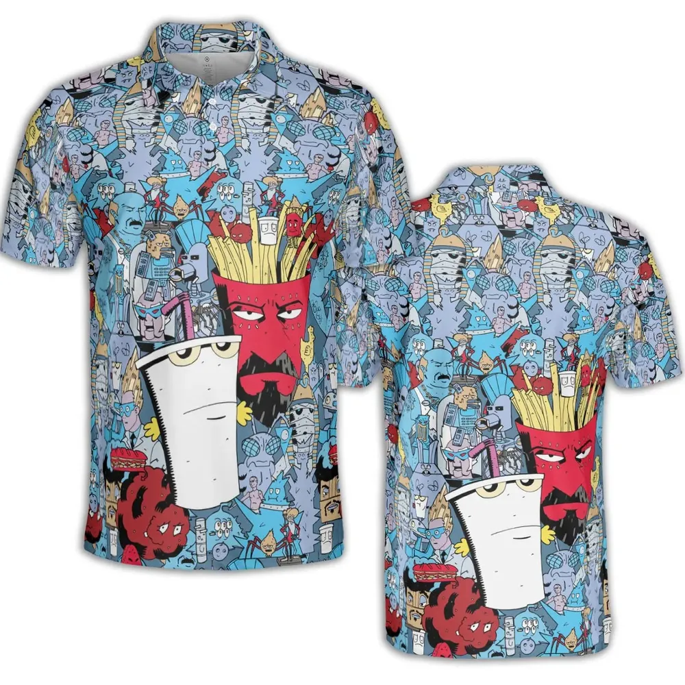 Aqua Teen Hunger Force AOP Men/Women Polo Shirt - 2
