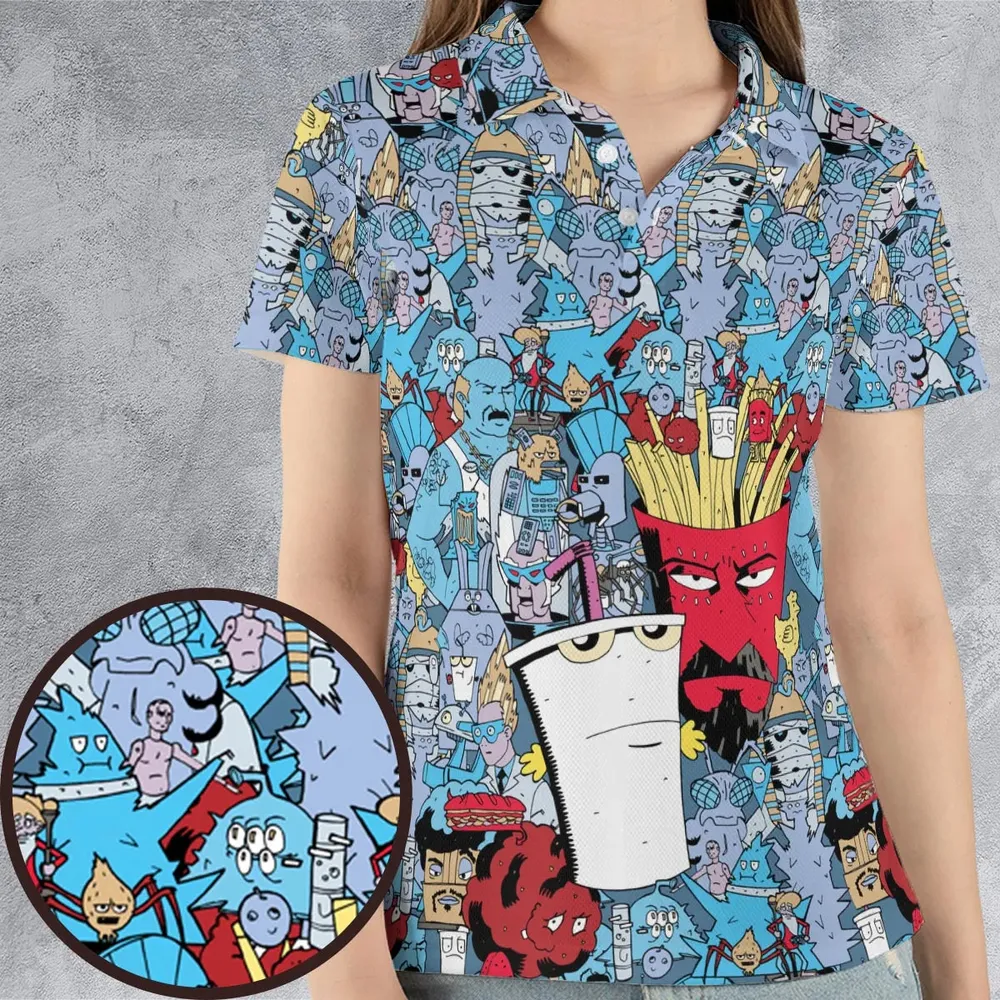 Aqua Teen Hunger Force AOP Men/Women Polo Shirt - 4