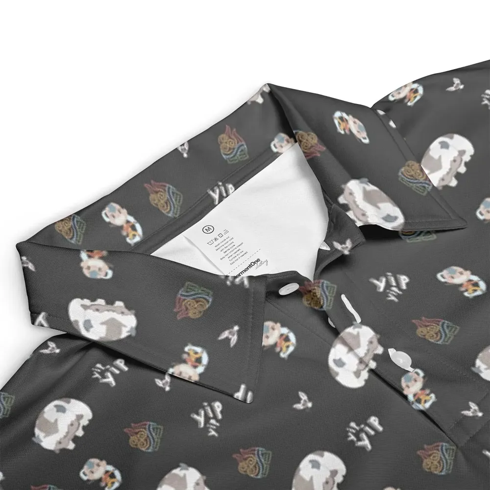Appa Yip Yip Avatar Pattern AOP Men/Women Polo Shirt - 3