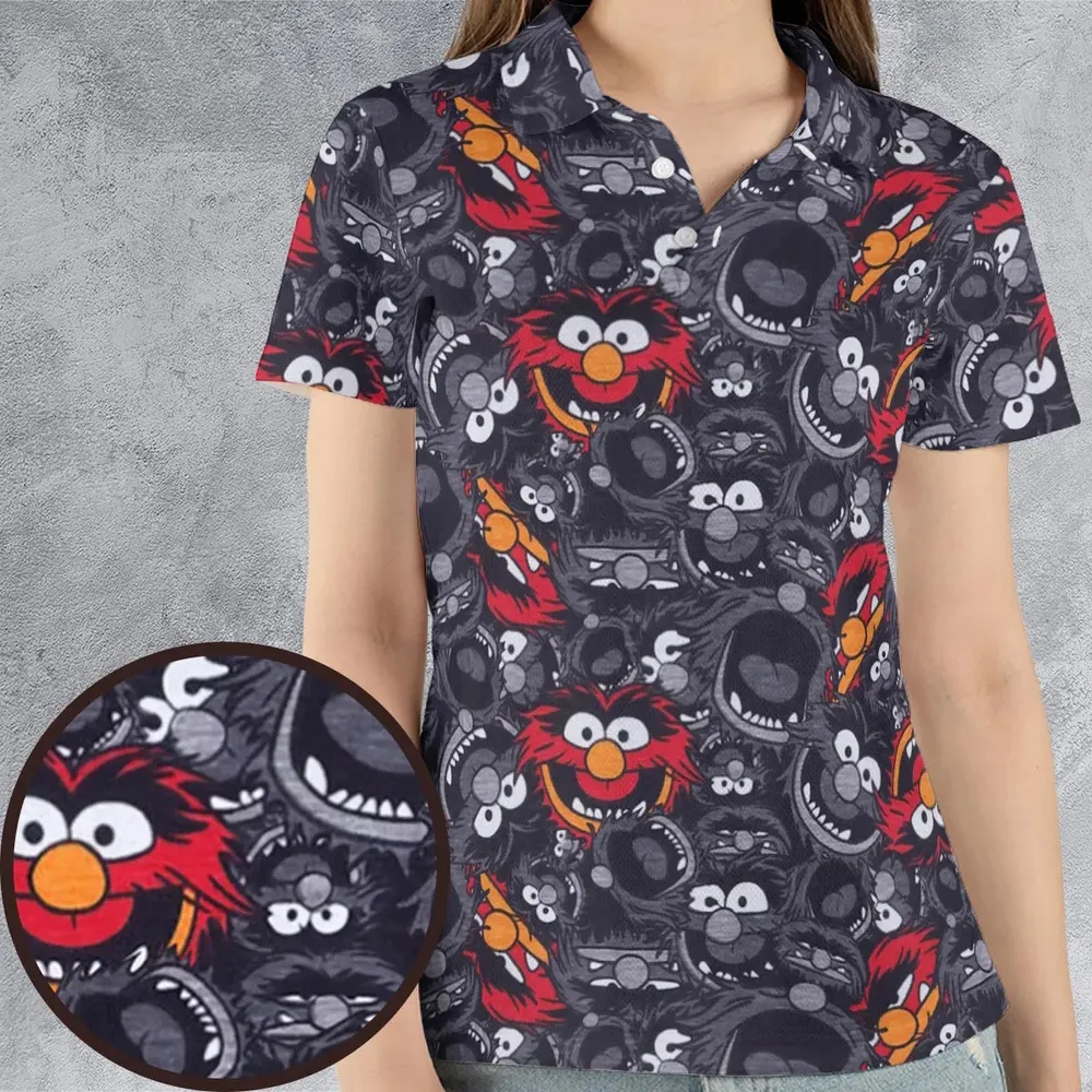Animal The Muppets Pattern AOP Men/Women Polo Shirt - 4