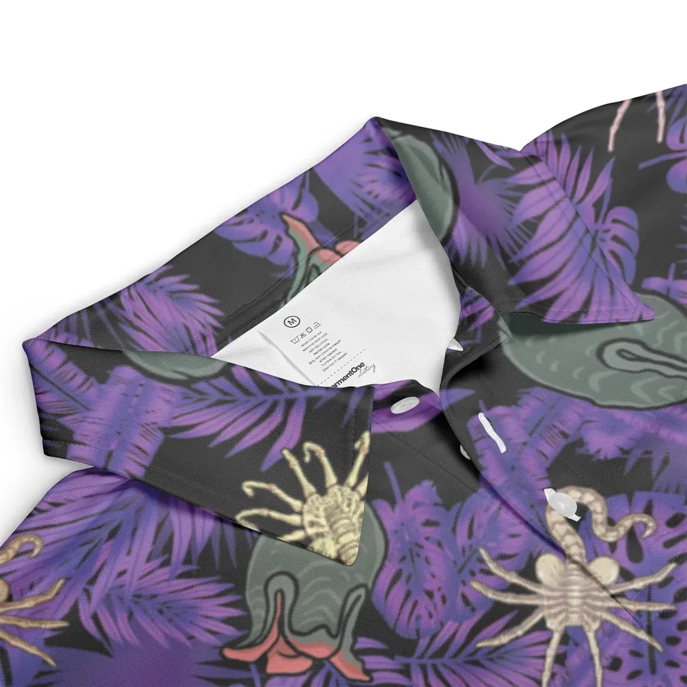 Alien Facehugger Ovomorph AOP Men/Women Polo Shirt - 3