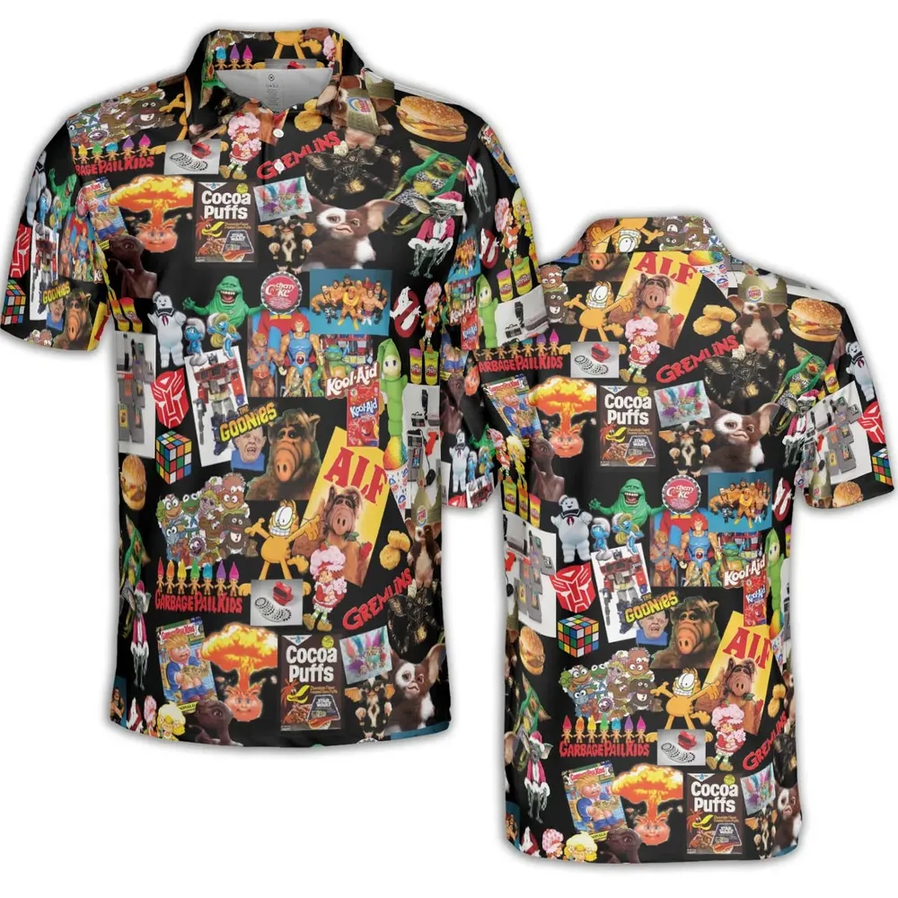 80's Kids Starter Pack AOP Men/Women Polo Shirt - 2