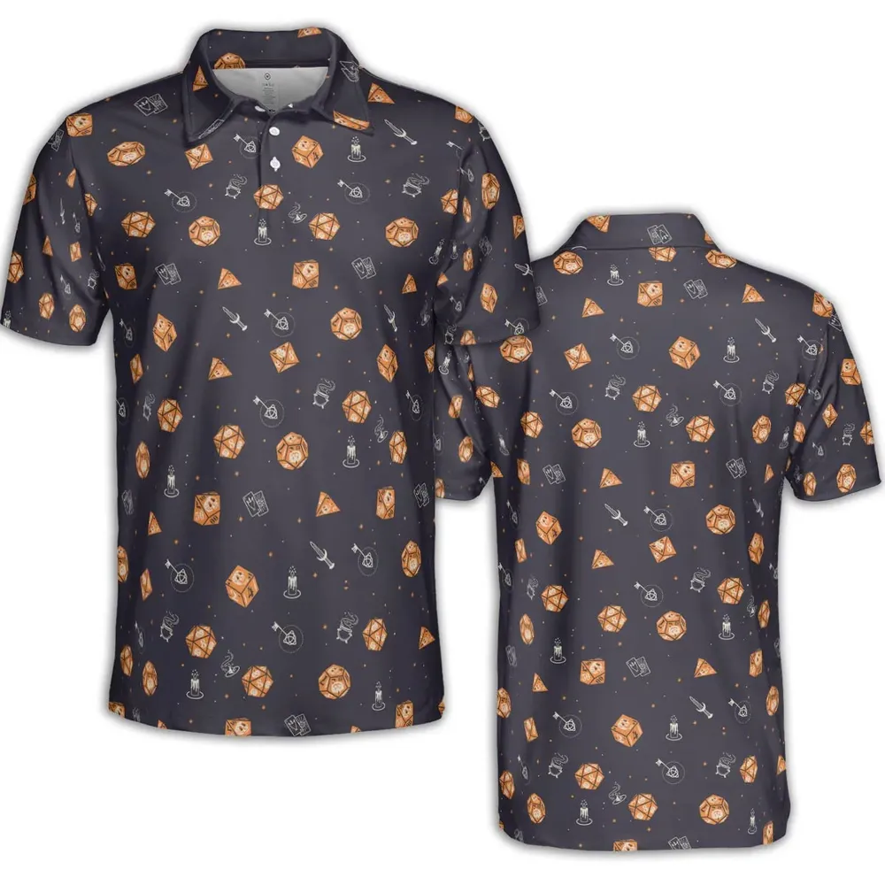 Halloween Dices Pattern AOP Men/Women Polo Shirt - 2