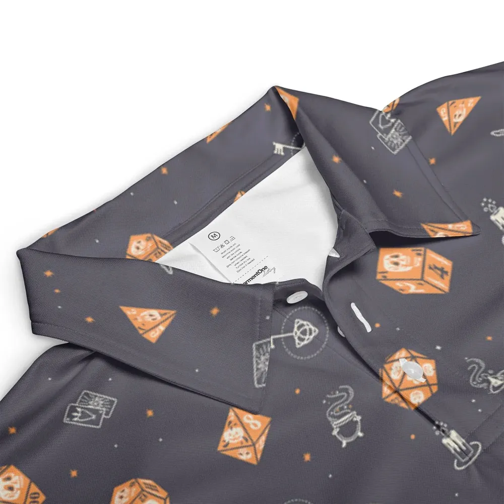 Halloween Dices Pattern AOP Men/Women Polo Shirt - 3