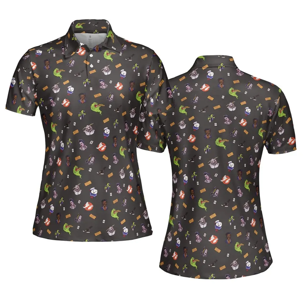 Ghostbusters Pattern AOP Men/Women Polo Shirt - 5