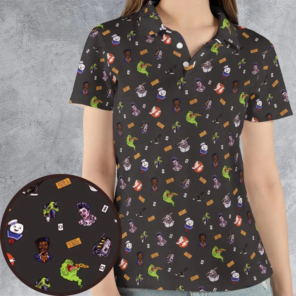 Ghostbusters Pattern AOP Men/Women Polo Shirt - 4