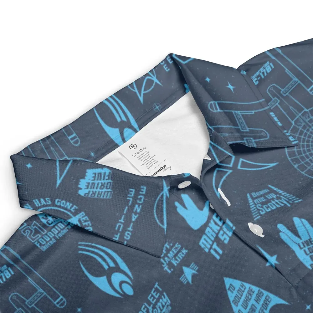 Trekkie Star Trek Pattern AOP Men/Women Polo Shirt - 3