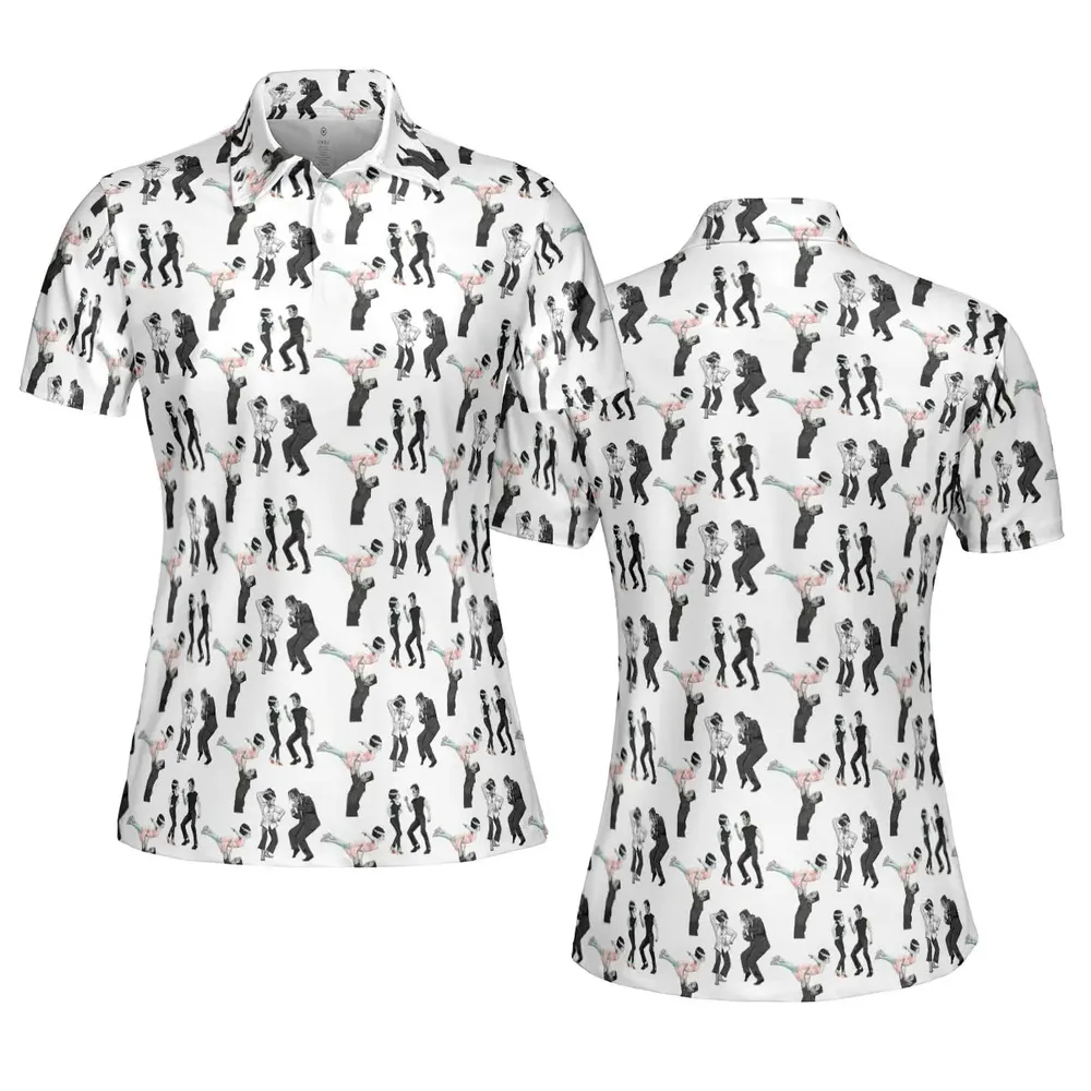 Frankenstein And Bride Dance Movies Dance Scene Mashup AOP Men/Women Polo Shirt - 5