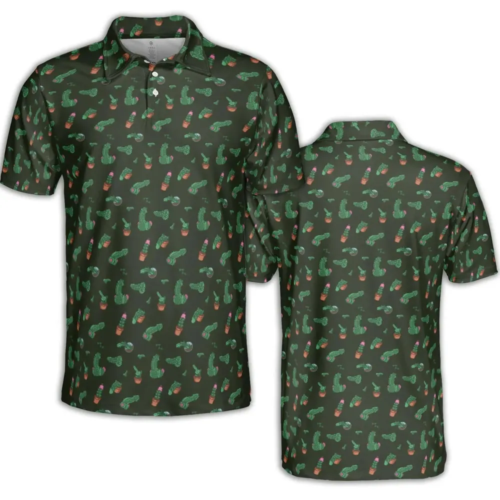 Funny Plants Pattern AOP Men/Women Polo Shirt - 2