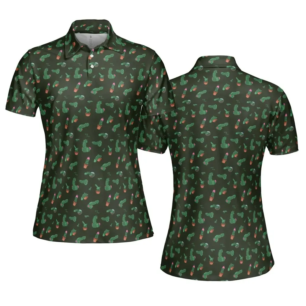 Funny Plants Pattern AOP Men/Women Polo Shirt - 5