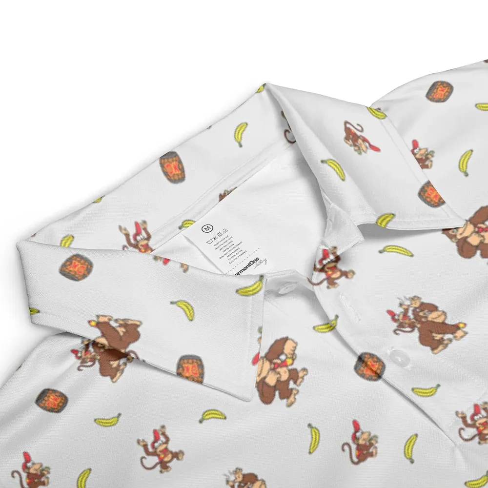 Nintendo Donkey Kong Characters Pattern AOP Men/Women Polo Shirt - 3