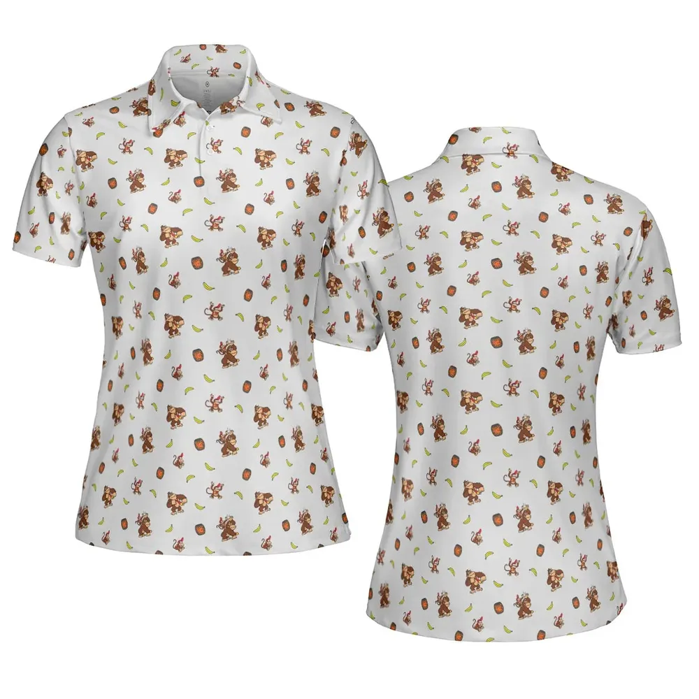 Nintendo Donkey Kong Characters Pattern AOP Men/Women Polo Shirt - 5