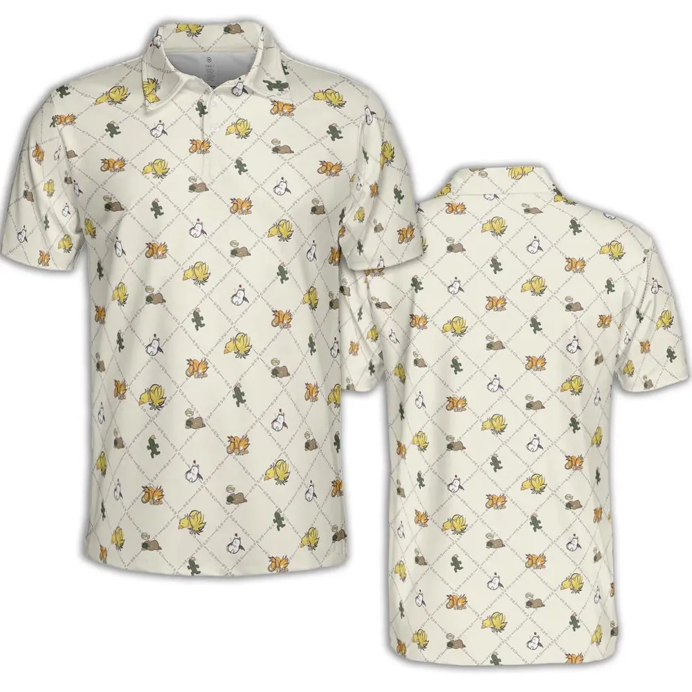Final Fantasy Sleeping Creatures Pattern AOP Men/Women Polo Shirt - 2