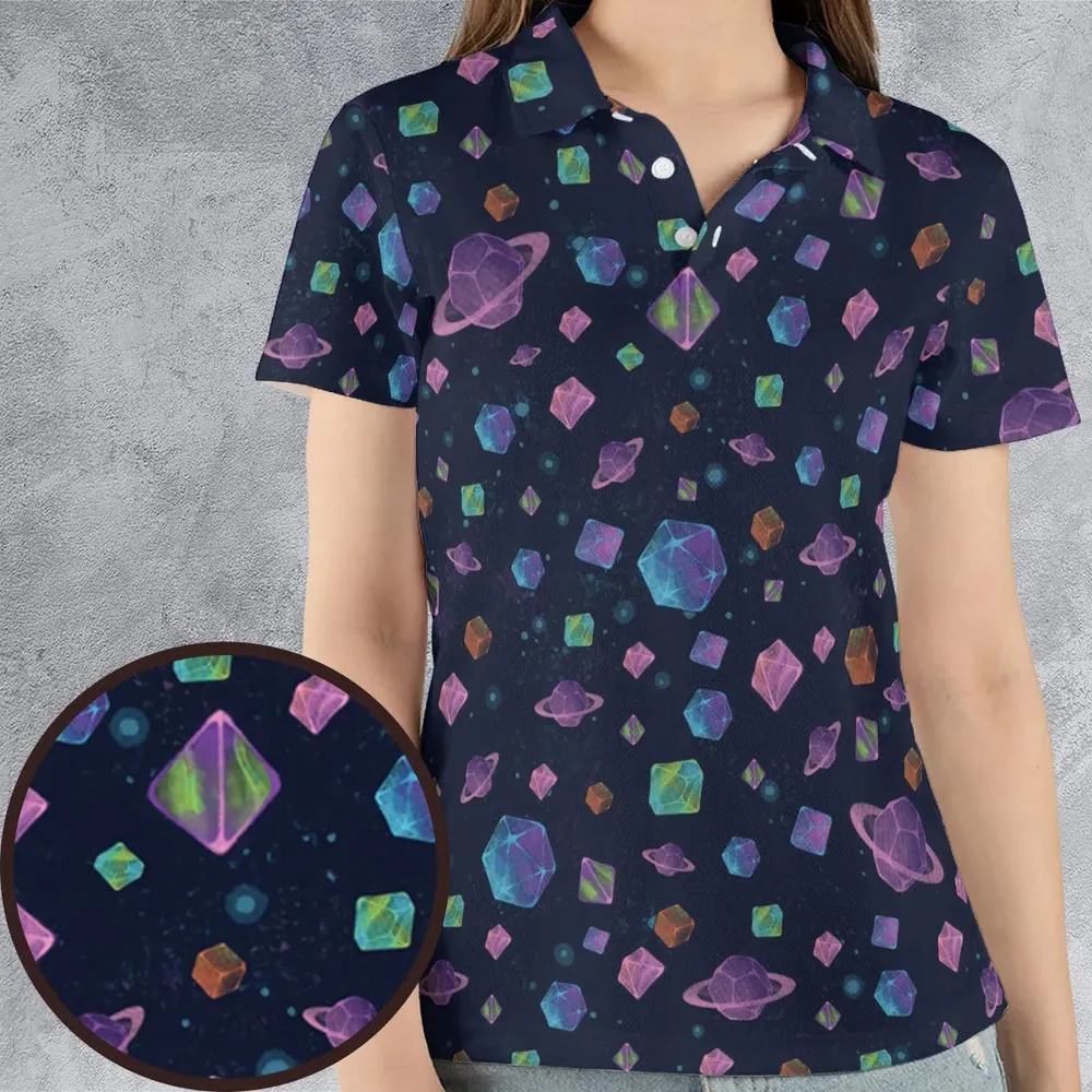 Galaxy Of Dices DnD Pattern AOP Men/Women Polo Shirt - 4