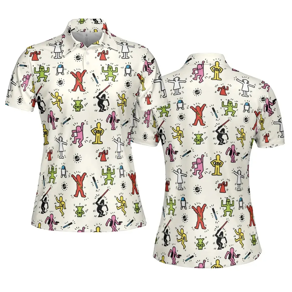 Pop Wars Star Wars Pop Art Pattern AOP Men/Women Polo Shirt - 5