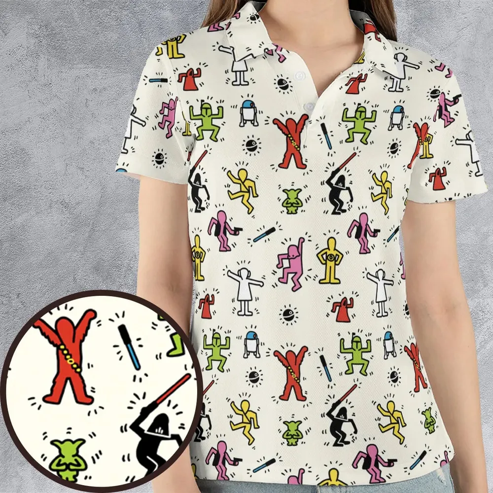 Pop Wars Star Wars Pop Art Pattern AOP Men/Women Polo Shirt - 4