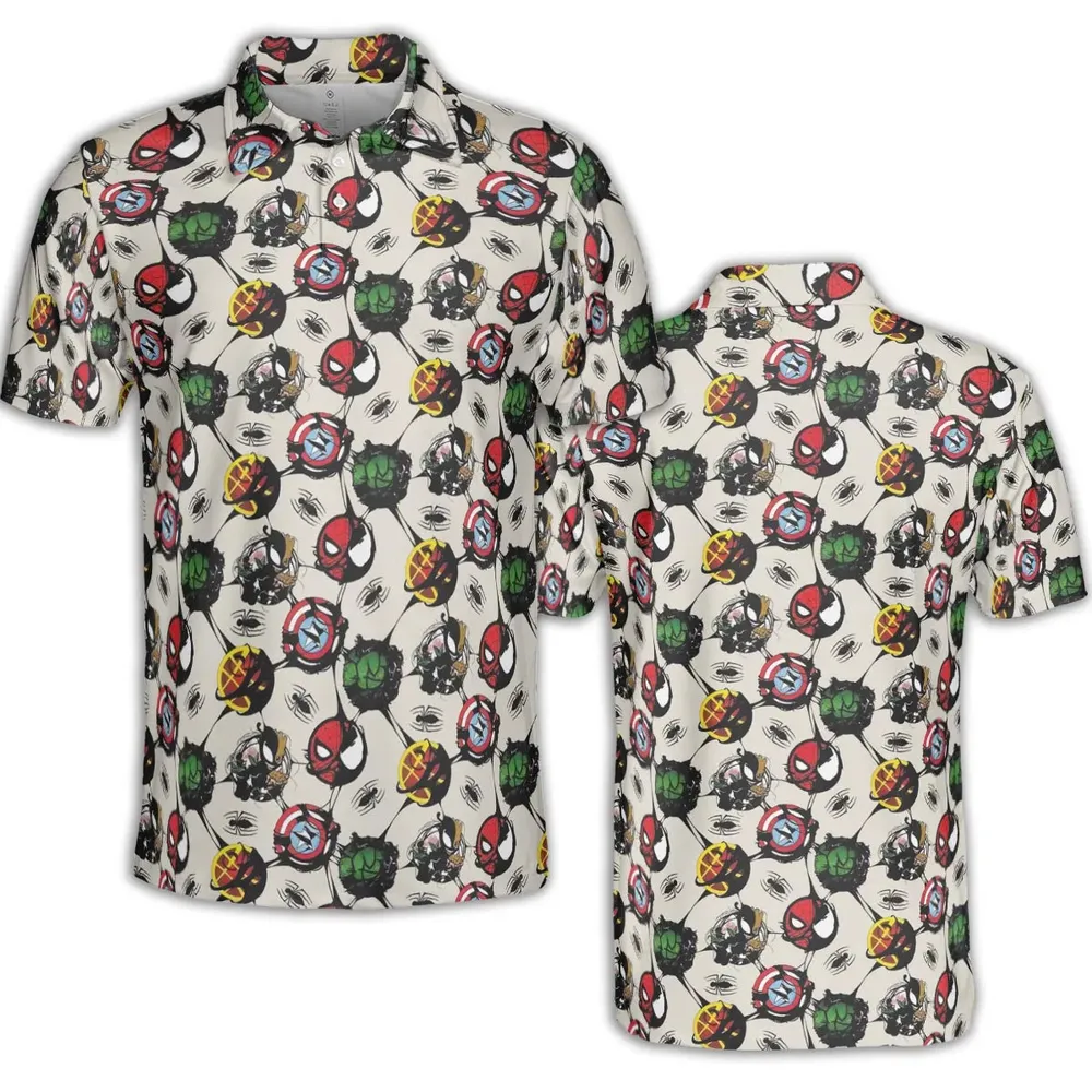 Teenage Mutant Ninja Turtles Pattern AOP Men/Women Polo Shirt - 2