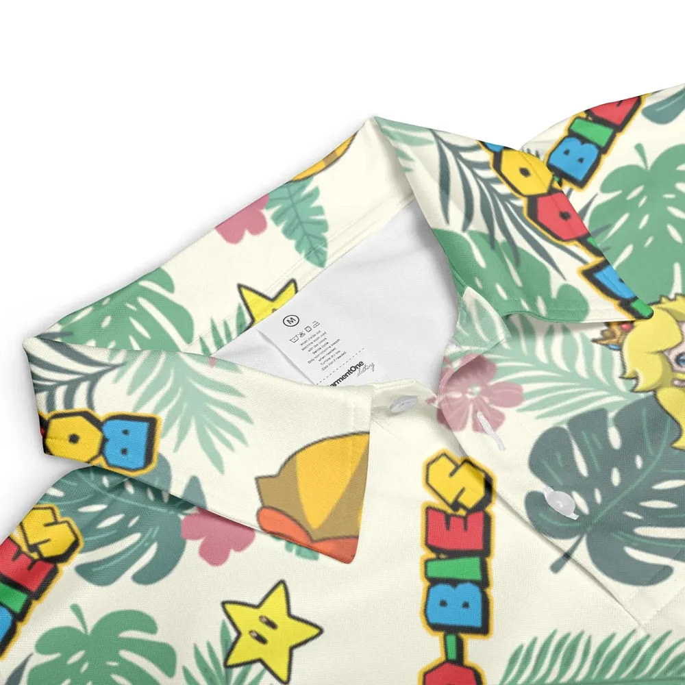 Super Mario Boo-Bies Pattern AOP Men/Women Polo Shirt - 3