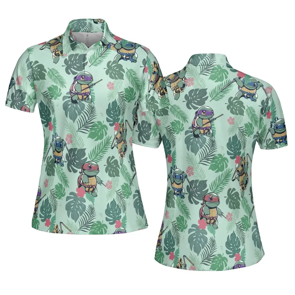 Teenage Mutant Ninja Squirtle AOP Men/Women Polo Shirt - 5
